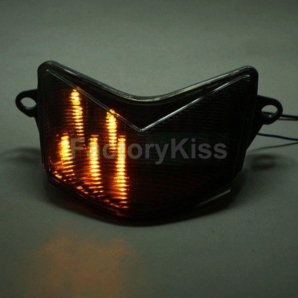 Smf integrated smoke led tail light for kawasaki zx 6r 636 z750s 05-06