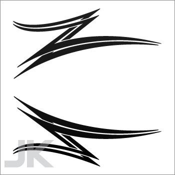 Decal sticker tribal racing design sports cars speed reverse images 0502 agxf3