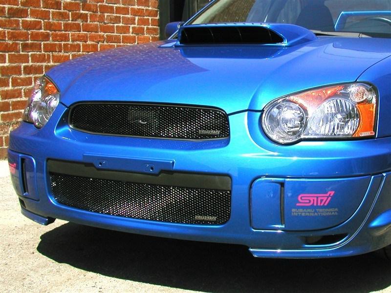 2004-2005 subaru impreza wrx & sti grillcraft upper & lower black grille grills