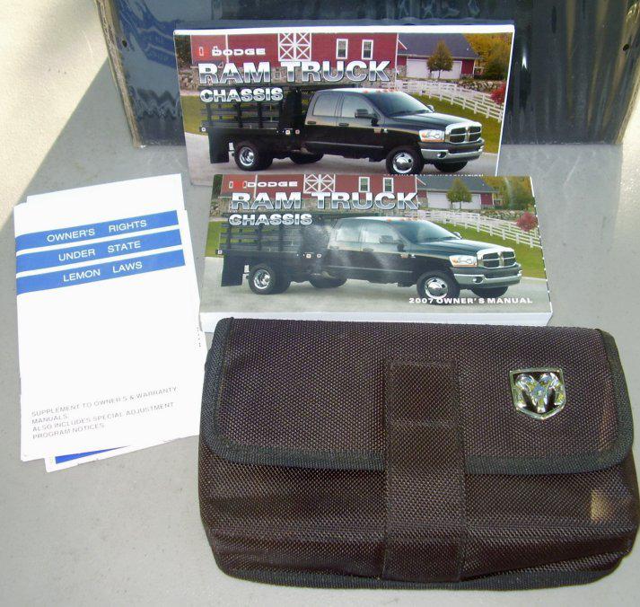 2007 dodge ram truck chassis owners manual w/ case lemon law booklet +