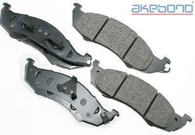 Akebono act576 brake pad or shoe, front-proact ultra premium ceramic pads