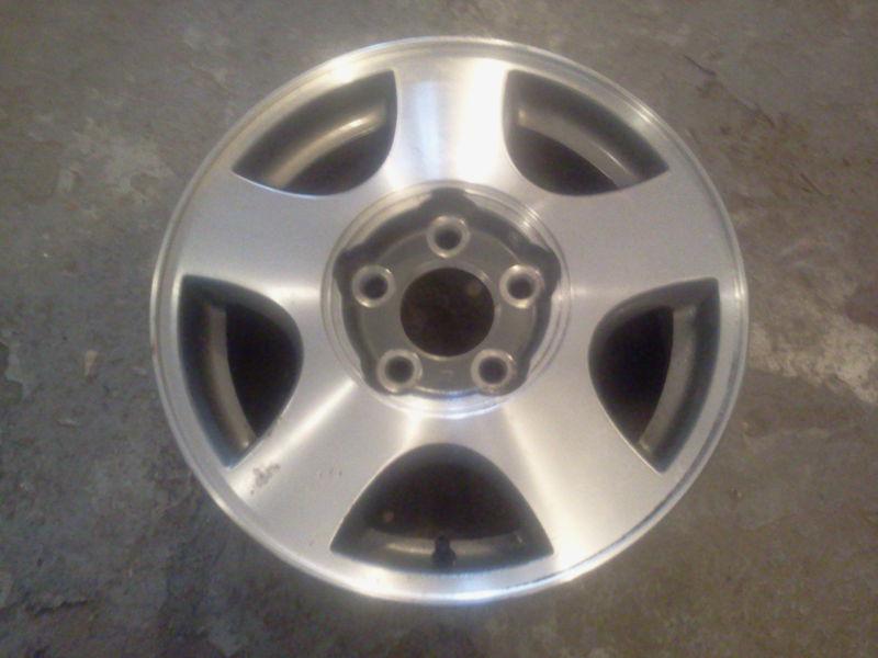 * 15 inch factory alloy rim - chevrolet mailbu / 1999-2005 / machined