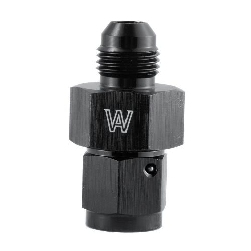 1pc 6an female to 6an male fitting with 1/8&#034; npt gauge sensor side port adapter