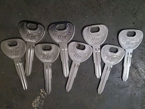 1997-2000 mitsubishi automotive key blank x245 mit4 (8 total)