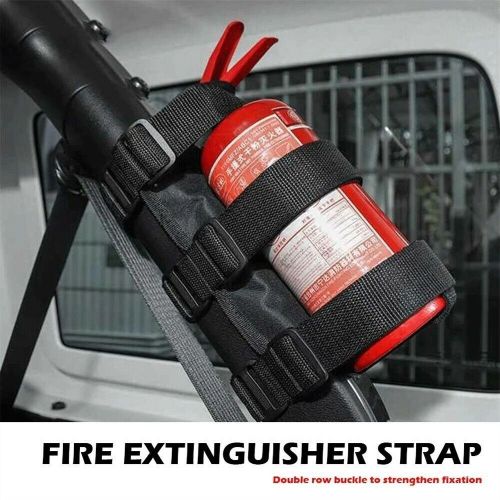 New car fire extinguisher roll bar holder mount bracket strap for jeep wrangler