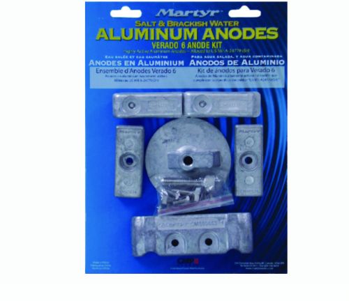 Martyr cmverado6kita verado 6 cylinder aluminum anode kit aluminum