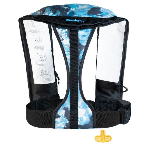 Bluestorm kryptek stratus 35 auto type ii inflatable pfd - obscura litus