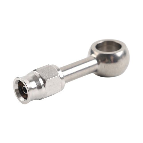 Stainless steel 10.2mm 3/8 eye banjo hose ends an-3 0 degree brake motorcycle