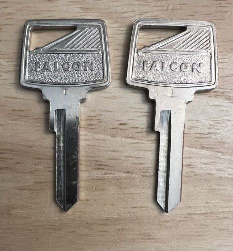 (2) vintage original  ford  falcon key blanks with &#034;falcon&#034; logo