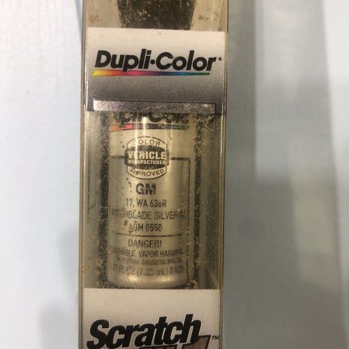 Duplicolor agm0550 metallic switchblade silver gm scratch fix paint-0.25 oz.