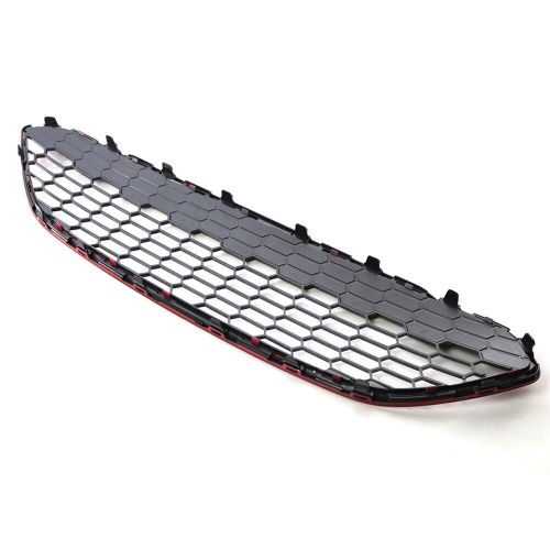 Front bumper honeycomb grill for ford fiesta mk7.5 2013-2017 abs plastic-