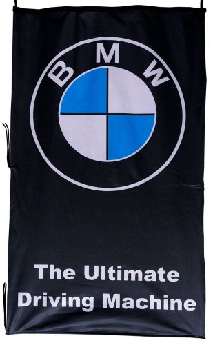 Bmw-flag ultimate banner black vertical 2022 / 2023 5 x 3 ft 150 x 90 cm