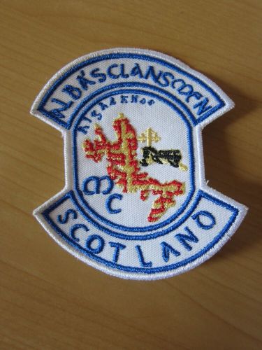 Mc patch albas clansmen mc scotland biker rocker hat patch motorcycle club-