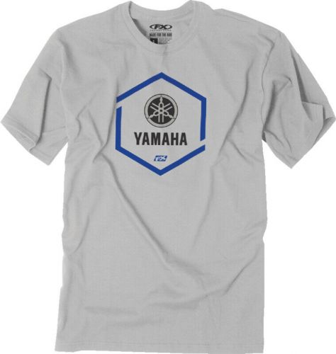 Factory effex yamaha polygon short sleeve shirt light gray