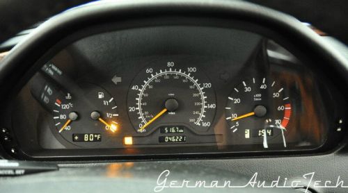 Repair service for mercedes benz w210 e320 e430 e55 dash instrument cluster led