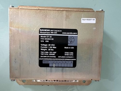 Sandia aerospace engine signal conditioner part model st 32 (p/n 305952-00)