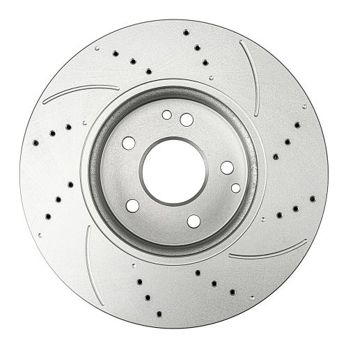 Front drilled &amp; slotted disc brake rotors 34101 for chrysler crossfire 04 05-08