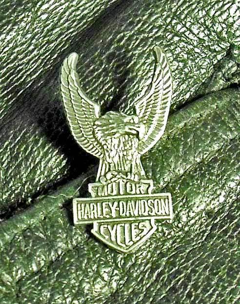 Eagle bar & shield hd harley davidson motorcycle biker vest jacket hat pin 1013