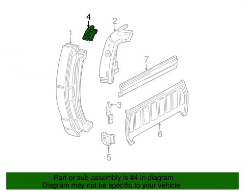 Genuine ford seat belt reinforced f87z-10602a04-aa