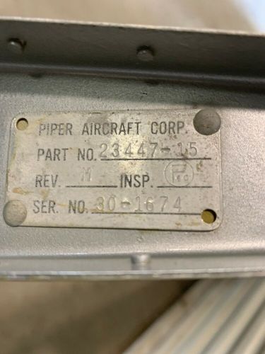 1964 piper pa-30 twin comanche rudder assembly p/n: 23447-15