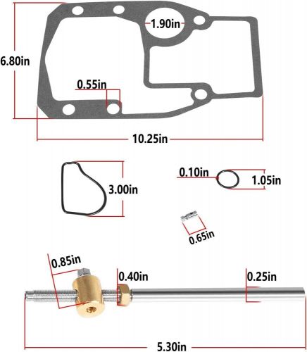 Shift cable assembly kit mounting gasket set for cobra 987661 sierra 18-2245