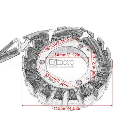 Stator coil for yamaha yfm350r raptor 350 2004-2013 yfm350x warrior 2002-2004