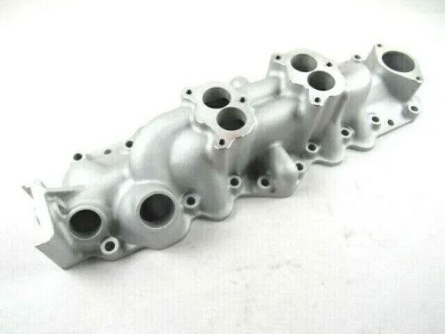 1949-53 ford flathead v8 dual carb intake manifolds satin finish e42502