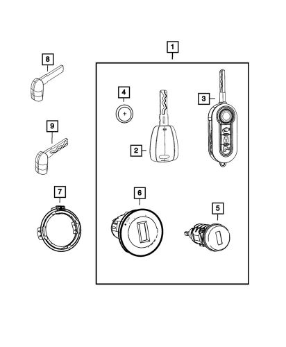 Genuine mopar sentry key antenna 68162857aa