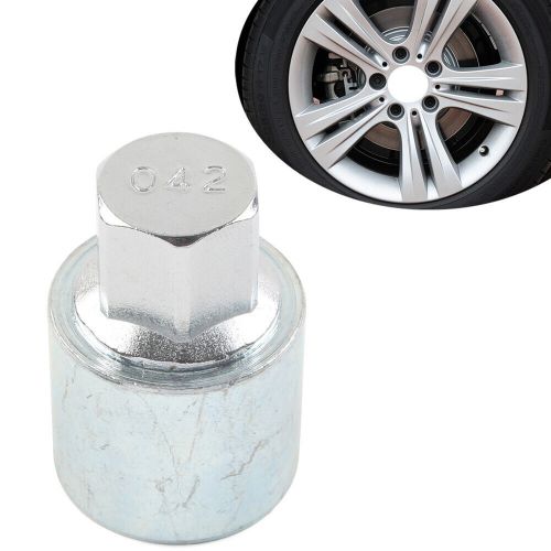 Metal wheel lock lugnut anti-theft screw nut removal key socket for bmw