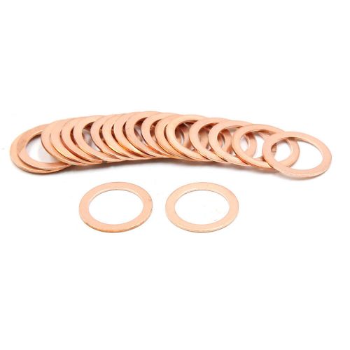 18mm inner dia copper crush washers flat sealing gaskets rings 20pcs