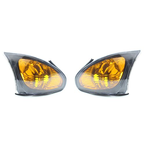 For bmw e46 4dr 3 series pa car corner lamp light cover shape yellow lens 02-05