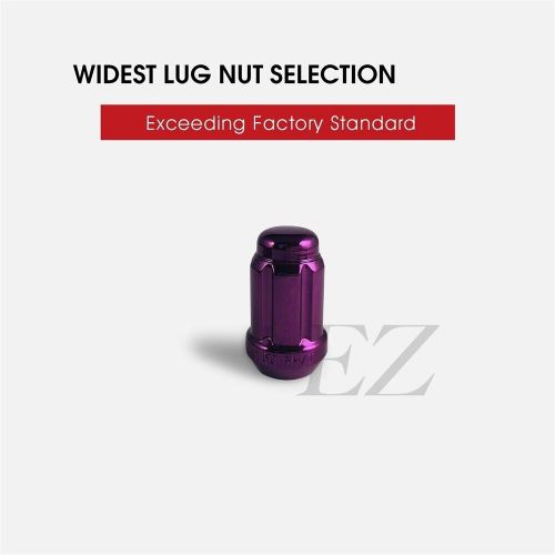 24 pc set spline tuner lug nuts | 12x1.5 | purple | for toyota 4runner camry