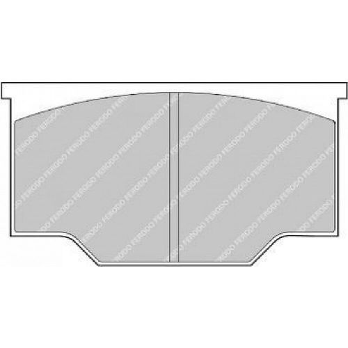 Ferodo frp101r ds3000 pads (mdb1541)