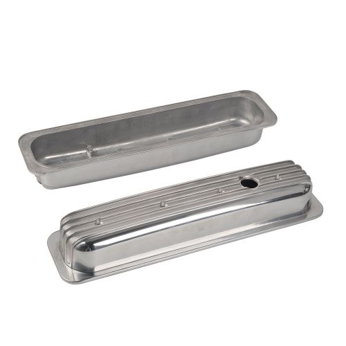 For 87-97 small block chevy 350 5.0l 5.7l polished aluminum short valve covers