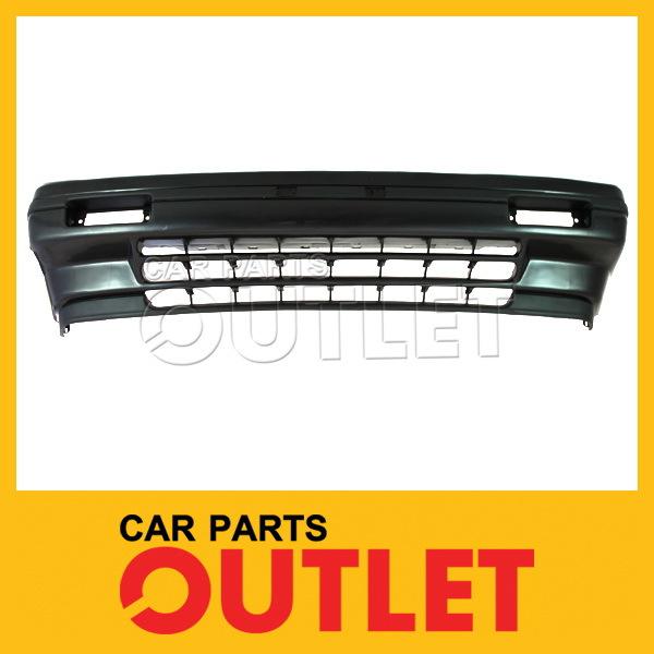 87-89 nissan pulsar nx se front bumper plastic cover raw matte black w/o spoiler