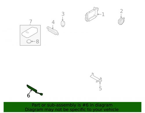 Genuine hyundai antenna assembly smartkey 95420-c0300