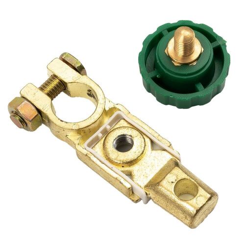 1pcs heavy duty battery disconnect isolator cut off switch 12v/24v green 17mm