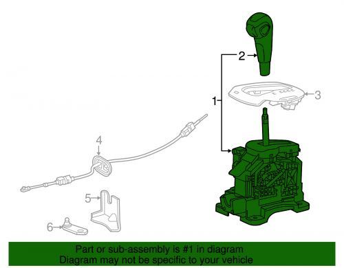 Genuine gm gear shift assembly 42514238