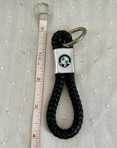 Bmw key ring-leather braid-