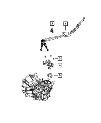 Genuine mopar gearshift control cable 4670629ab