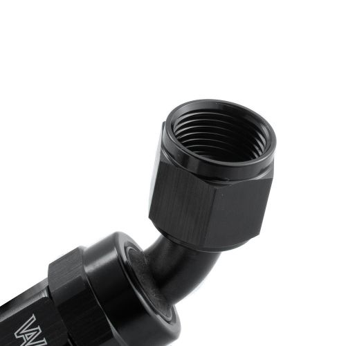 Black -8an 45 degree swivel hose end / oil fuel / reusable 8 an fitting adapter