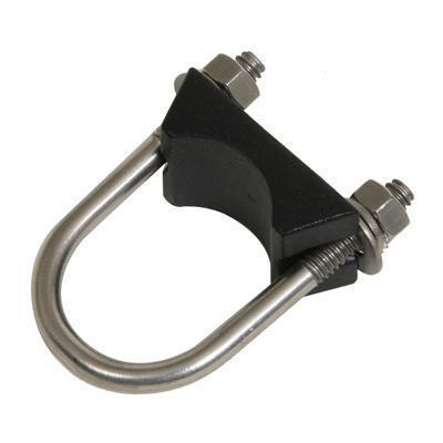 Dxe psad-100a saddle clamp 1"u-bolt 1/4-20" thread stainless/aluminum/black ea