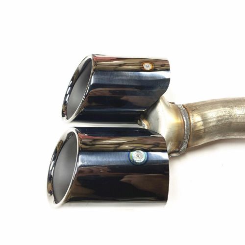 Car rear bumper exhaust pipes tips kit for bmw x3m x4m 2018 2019 2020 black 2pcs