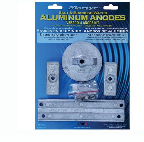 Martyr anodes cmverado4kita mercury aluminum anode kit closeout sale, no returns