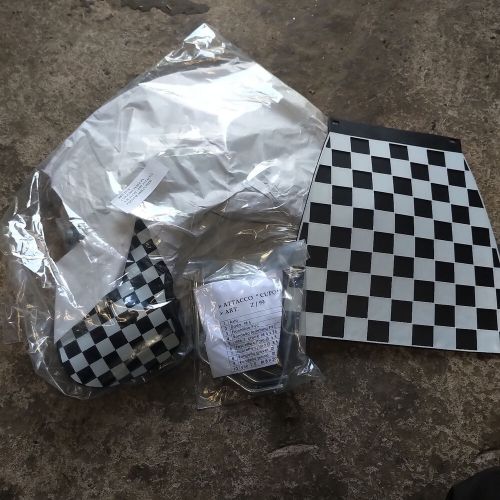 Universal scooter wind fly screen chequered mud flap  vespa royal alloy others