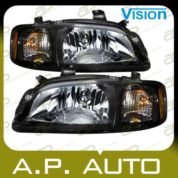 Pair head light lamp assembly 02-03 nissan sentra se-r se-r spec v lh+rh new