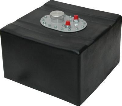 Rci circle track fuel cell 12 gallons plastic black 1121c 18.5"x18.5"x11"