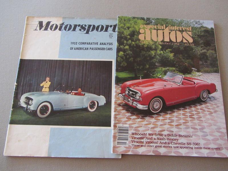 Nash healey special interest autos 1992 motorsports 1952 super interesting issue