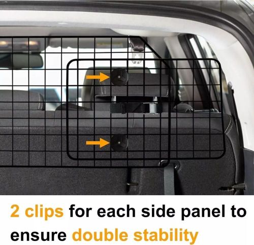 Noamoo 38-66.5 inches dog car barrier for suvs, van, vehicles,