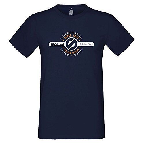 Sparco 01217bm5xxl racing 1977 series race t shirt 100% cotton size xxl navy